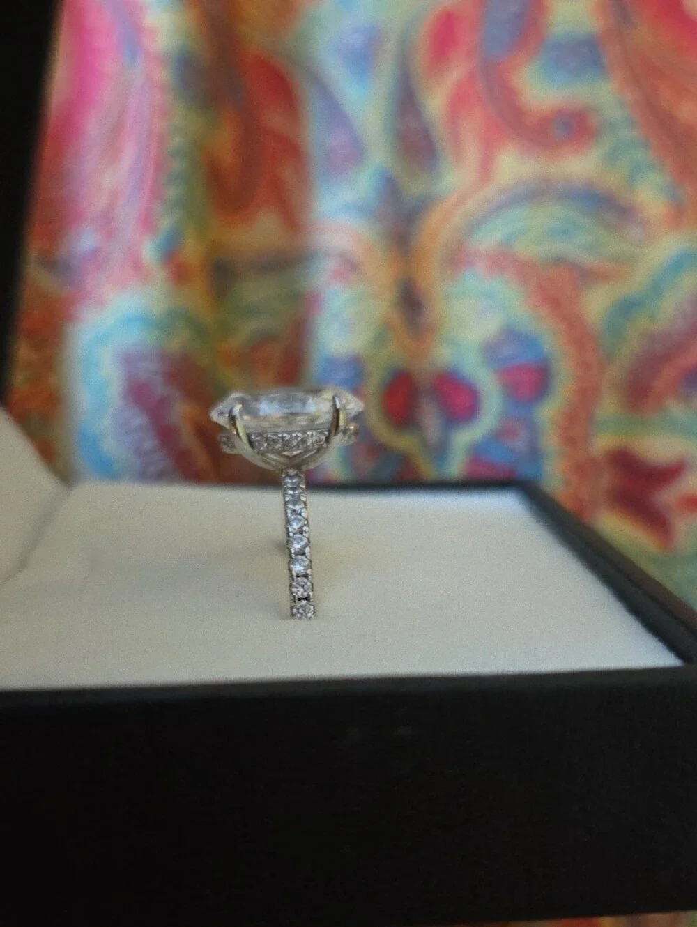 Oval Clear Stone Silver Ring By LOUILY- Women's Fashion Jewelry